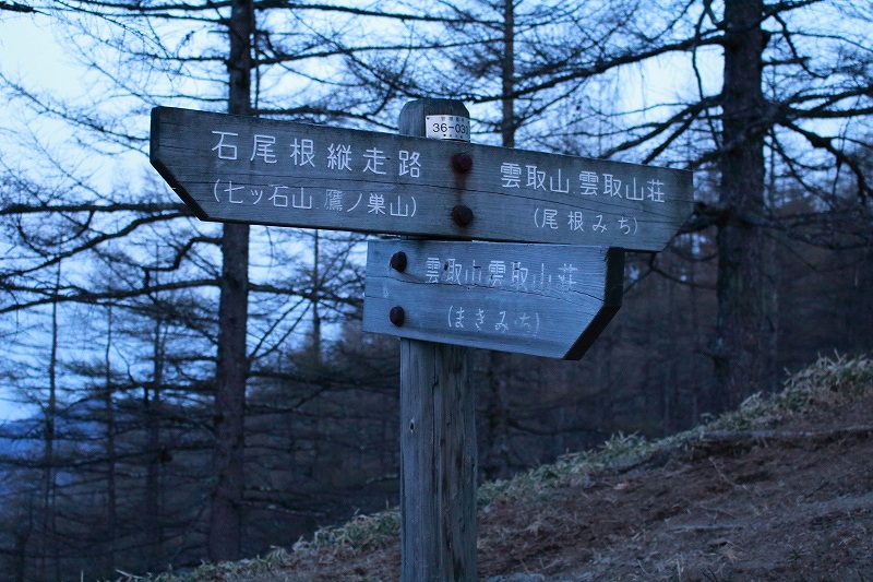 43.朝巻き道分岐