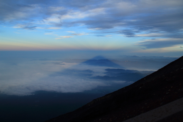 富士登山2013【登山編】富士山影富士