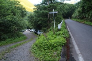 常念岳【登山編】一の沢第1駐車場②