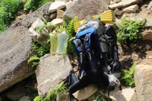 常念岳【登山編】最終水場の水
