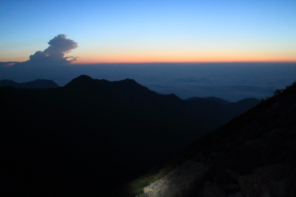 常念岳【登山編2】雲海