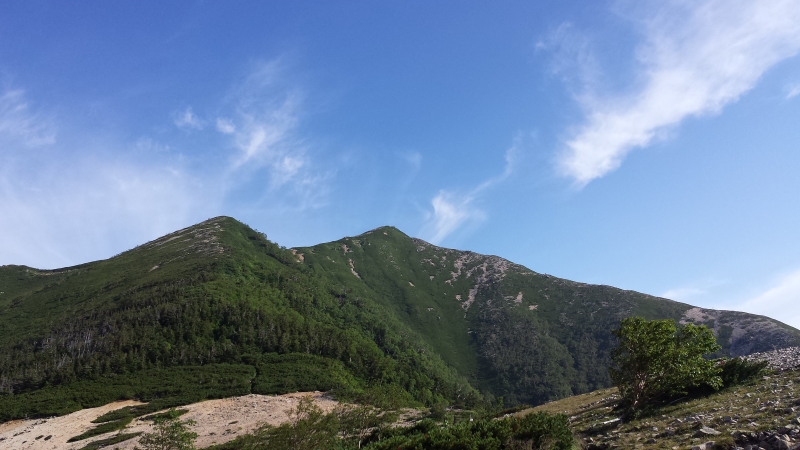 常念岳【登山編2】横通岳撮り納め