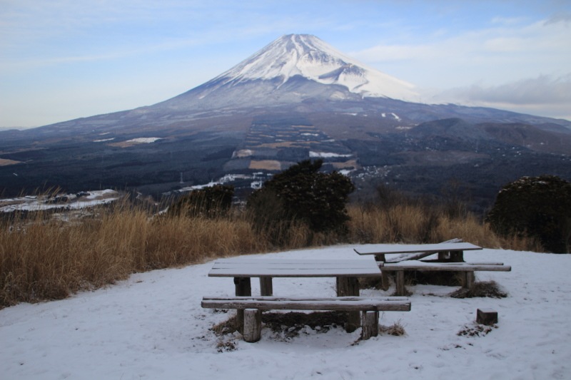 馬の背からの富士山
