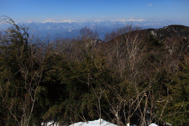 毛無山南アルプス展望台からの景色