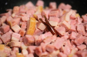 ピリ辛ベーコンおかか_工程1