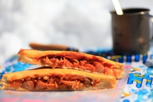 ナポリタンホットサンド1