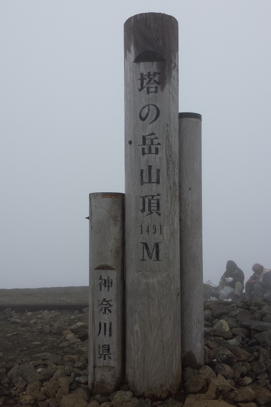 74.塔ノ岳_山頂道標