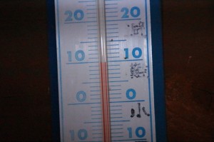 2日目朝5時の外気温