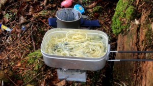 海苔クリームパスタ