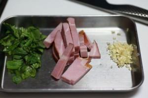 ベーコンチーズ丼_工程1