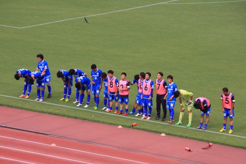 32.アスルクラロ沼津JFL第11節試合終了後の挨拶