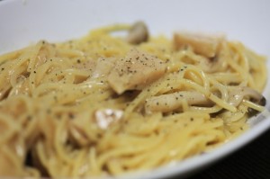 たけのこ土佐煮でパスタ_工程3