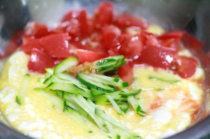 ふわふわ豆腐オムレツ丼_工程2