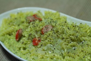 抹茶クリームパスタ_工程5