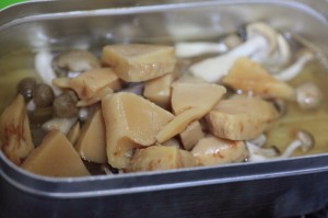 たけのこ土佐煮でパスタ_工程1