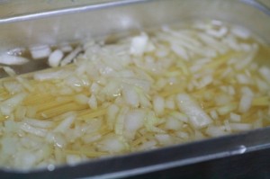 バジルとマッシュポテトのクリームパスタ_工程1