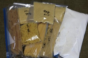 メイン食材と粉モノ