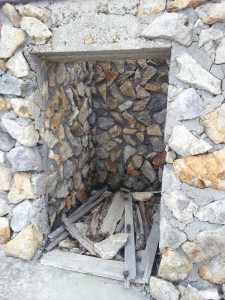 避難小屋跡