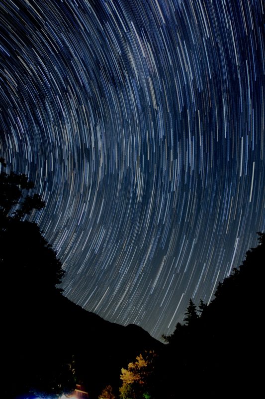 長衛小屋からの星空_コンポジット