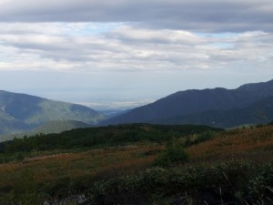 富山湾が見えた!