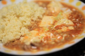 麻婆豆腐 de クスクス_工程9