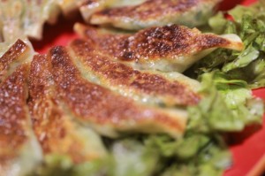 焼き餃子 de クスクス(既成の皮)