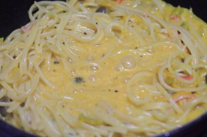 かぼちゃ入りカルボナーラ_工程8