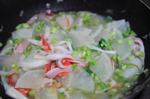 かぶ入り蟹玉餡かけ丼 de クスクス_工程5