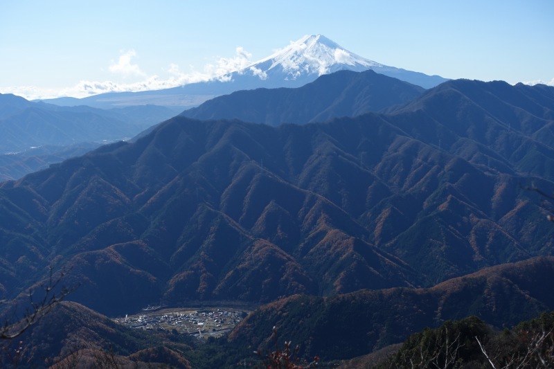 滝子山山頂からの富士