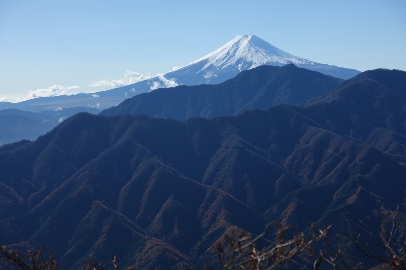 山頂手前の展望