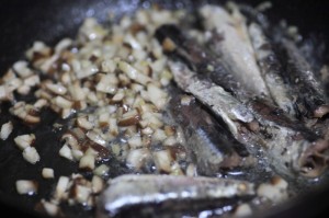 オイルサーディン丼_工程3