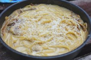 ポルチーニ茸のクリームパスタ