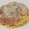 生ハムのパスタ