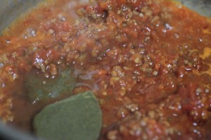 ミートソースのリメイクカレー_工程2