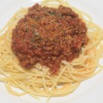 ミートソースパスタ