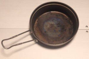 スノーピークのチタントレック900ののフタ