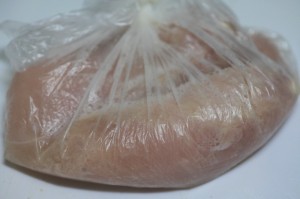 胸肉なのに柔らかサクサクのソースチキンカツ丼_工程4