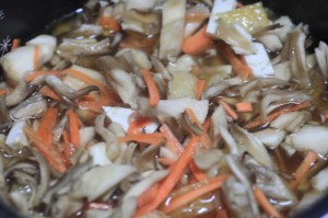 舞茸の炊き込みご飯_工程3