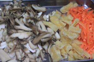 舞茸の炊き込みご飯_工程1