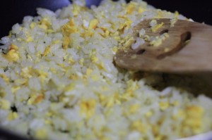 自家製なめたけ炒飯_工程3