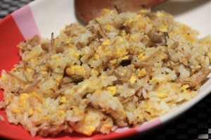 自家製なめたけ炒飯