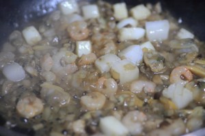 シーフードミックスで海鮮炒飯_工程4