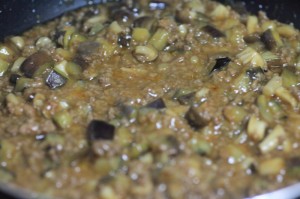 なすと挽き肉のトロトロ甘辛丼_工程4