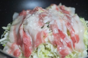 日清焼そばで広島風お好み焼き_工程4