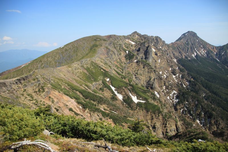 赤岳からの縦走路