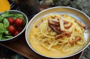 山でカルボナーラが食べたい!_完成