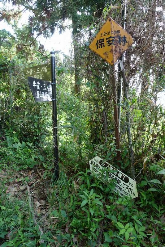 0805_.登山道口の道標