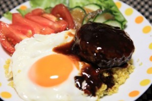 ロコモコ丼 de クスクス