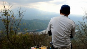 山でカルボナーラが食べたい!_富士と西湖