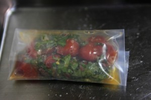 大葉とトマトとアンチョビのソース(富士山用)